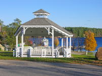Center Harbor, NH - Gazebo - Fall with M/S Mt. Washington